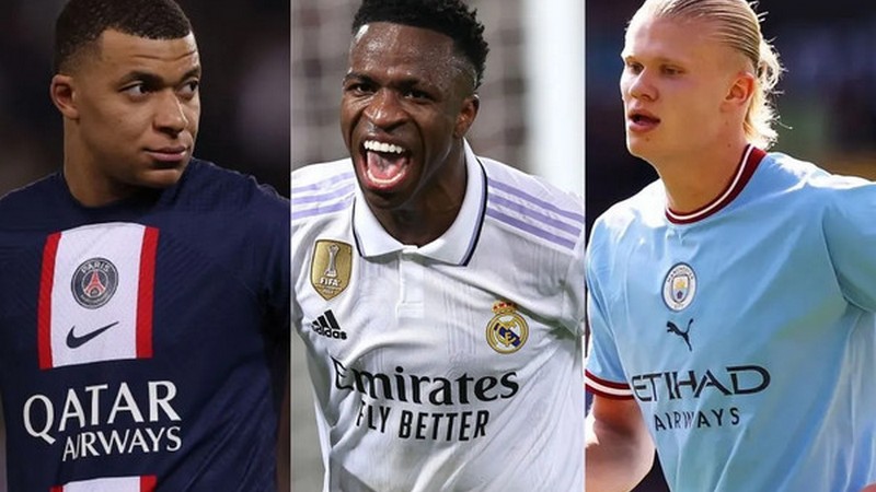 Haaland, Mbappe và Vinicius là 3 cái tên được định giá cao nhất hiện nay Haaland, Mbappe và Vinicius là 3 cái tên được định giá cao nhất hiện nay
